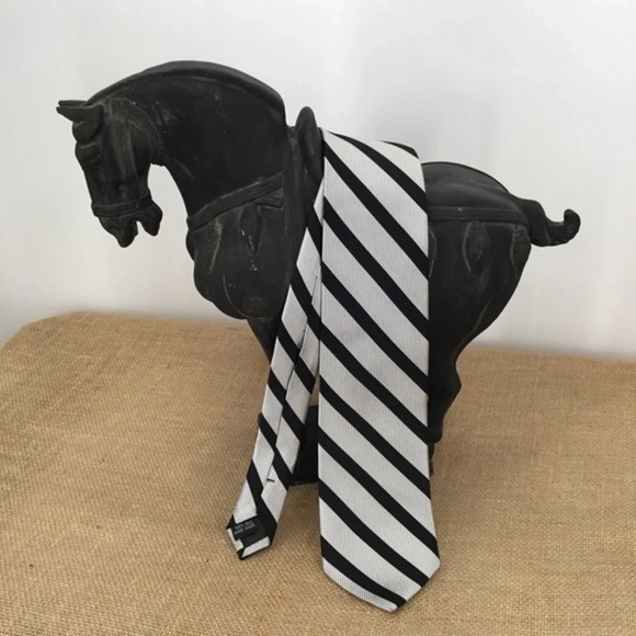 Mosley & Hollard Men’s Silk Striped Tie - Picture 1 of 5